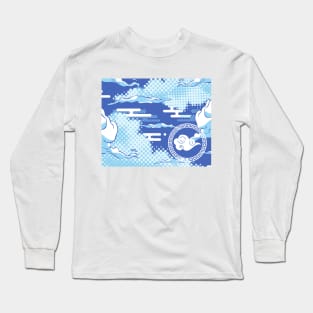 Blue Sky Dream with Blue Clouds | Blueness of Sky Long Sleeve T-Shirt